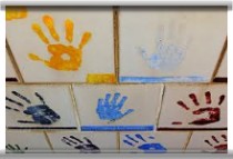 Handprinting at Samuel Abbots Minding Service